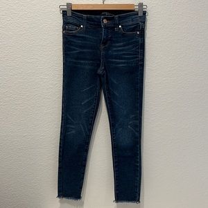 Raw edge Cropped Denim